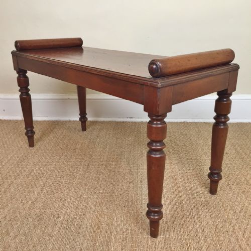 An Early Victorian Mahogany Window Seat Circa 1850