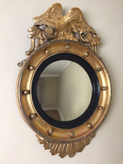 A Regency Giltwood Convex Mirror C 1830