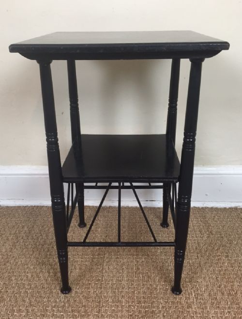An Aesthetic Movement Ebonised 2 Tier  1880  Designed by E W Godwin in the Japanese Style.
