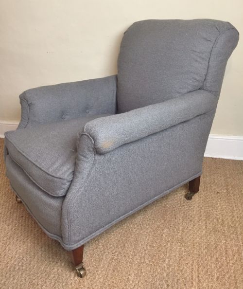 A Large Edwardian Howard Type Chair C 1910
