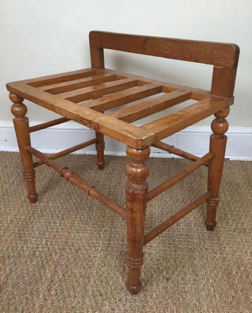 An Aesthetic Movement Oak Luggage Rack 1890
