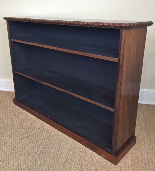 A Mid 19th C English Rosewood Open Bookcase Circa 1850