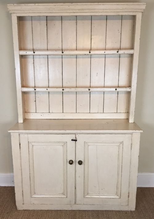A Small Late Victorian Painted Pine Pantry Dresser C 1890