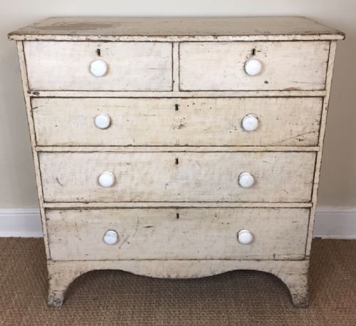 A Regency White  Painted Chest of Drawers Circa 1820