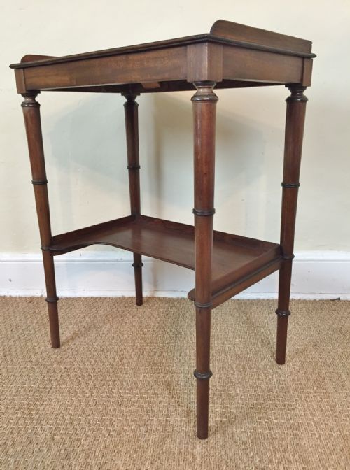 A George IV Two Tier Mahogany Side Table Circa 1825