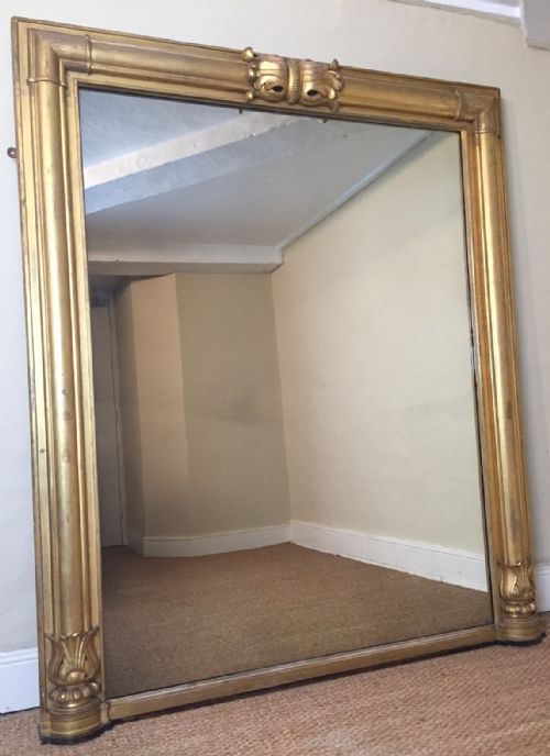 A Large George IV Gilt Overmantel Mirror Circa 1830