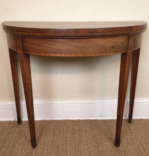 A George III Mahogany Card Table C 1790