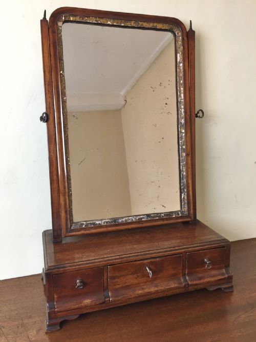An Early George 111 Mahogany Dressing Table Mirror C 1760