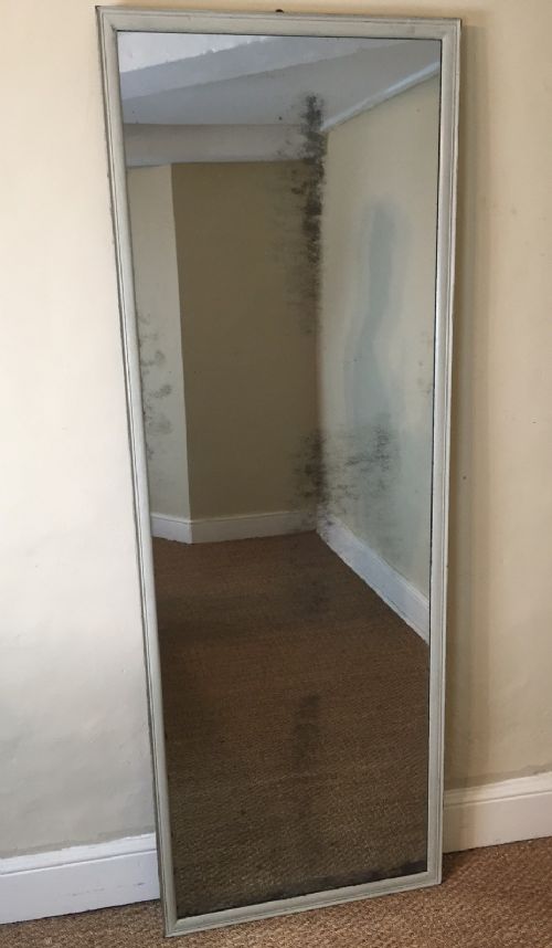 A George 111 Painted Pier Mirror C 1820 Later Grey Painted
