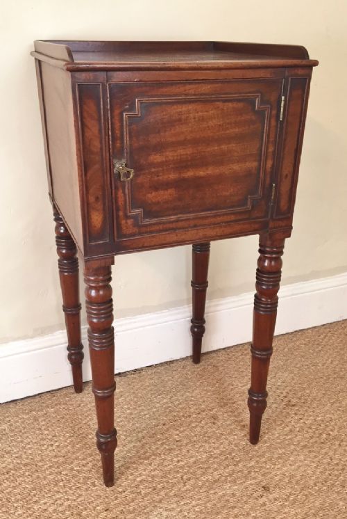 A George IV Mahogany Bedside Cupboard C 1825