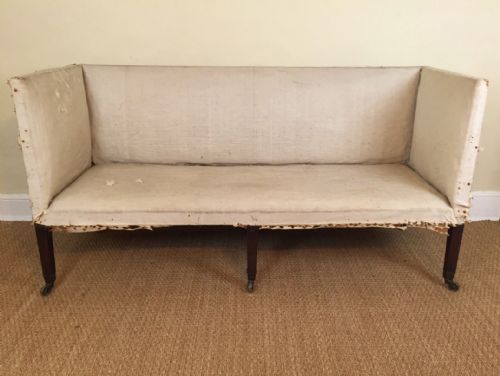 A George 111 Mahogany Sofa C 1780 in Completely Original Condition.