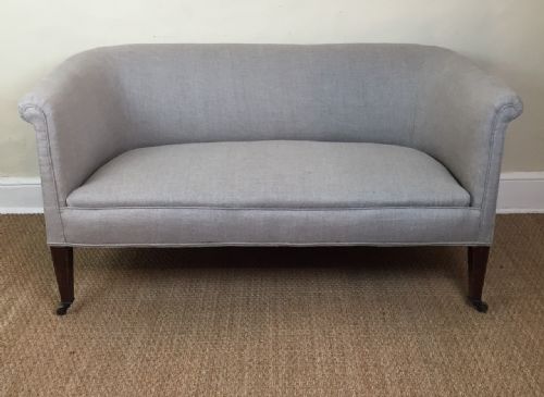 A Small Edwardian Two Seater Mahogany Sofa Circa 1910