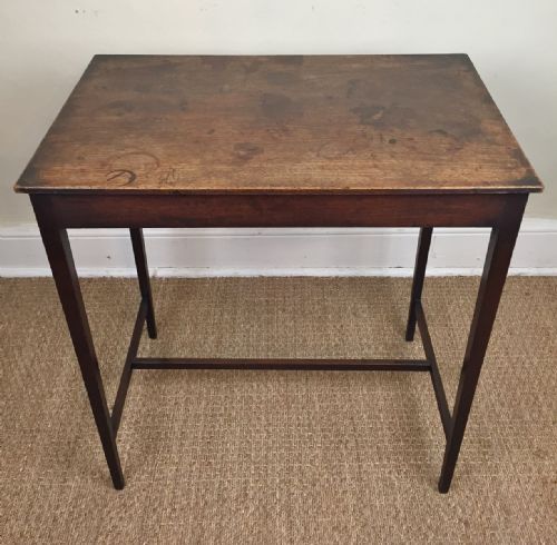 A George 111 Mahogany Rectangular Lamp Table C 1780