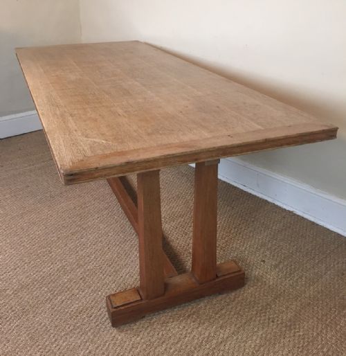 An Arts and Crafts Oak Refectory Table C 1930