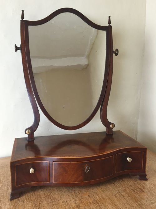 A George 111 Mahogany Swing Frame Dressing Mirror C 1790