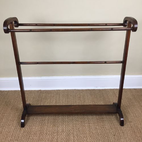 A Late Georgian Mahogany Towel Rail C 1830