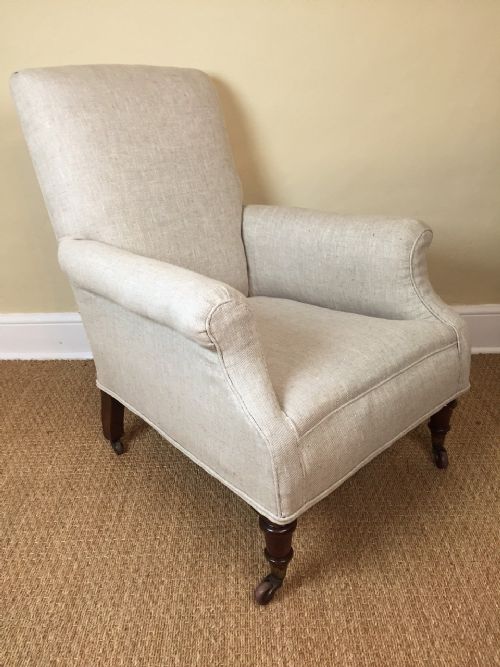 A Victorian Mahogany Library Armchair Circa 1880