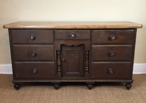 A Late 19th Century Lancashire Pine and Sycamore Dresser