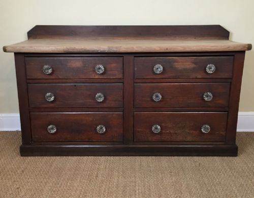 A Late 19th Century Pine Shop Display Counter C 1880