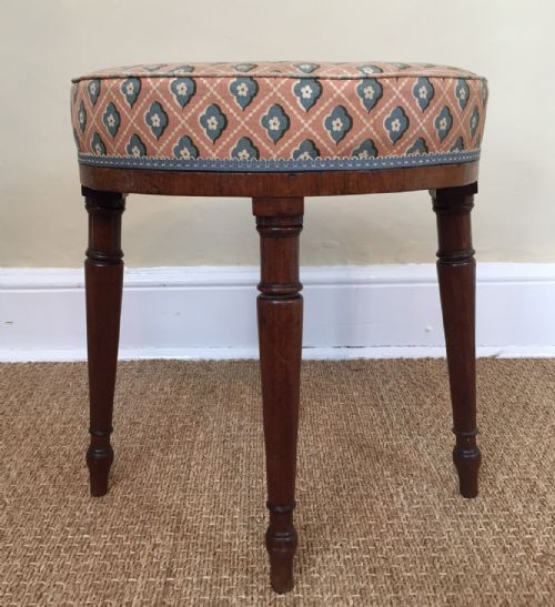 A George 111 Mahogany Oval Stool Circa 1790