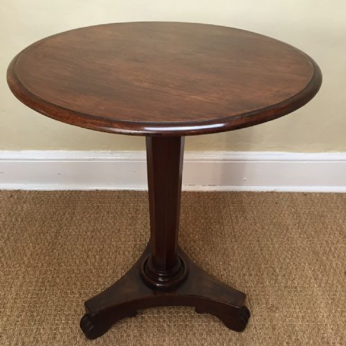 A William IV Walnut Circular Lamp Table Circa 1835.