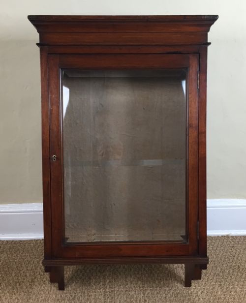 A Late Victorian Mahogany Glazed Hanging Cabinet Circa 1890