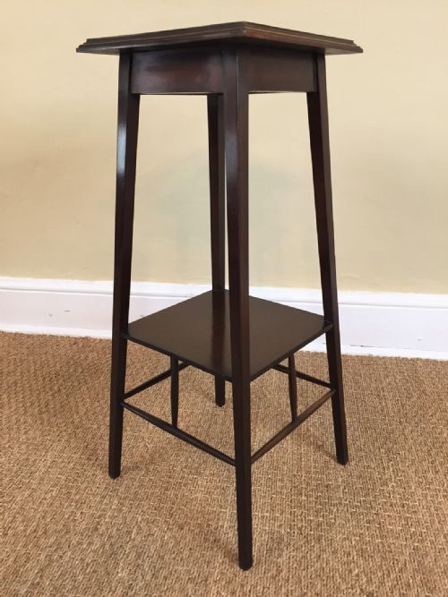 A Small Aesthetic Movement Mahogany Lamp Table or Plant Stand Circa 1890.