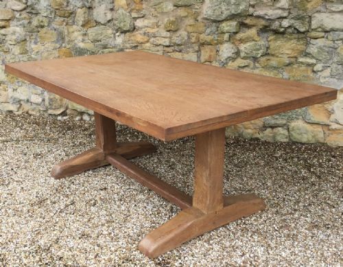 An Arts and Crafts Oak Refectory Table Circa 1910