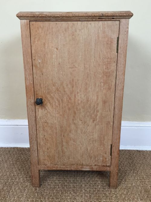 A Heals Limed Oak Bedside Cupboard Circa 1930