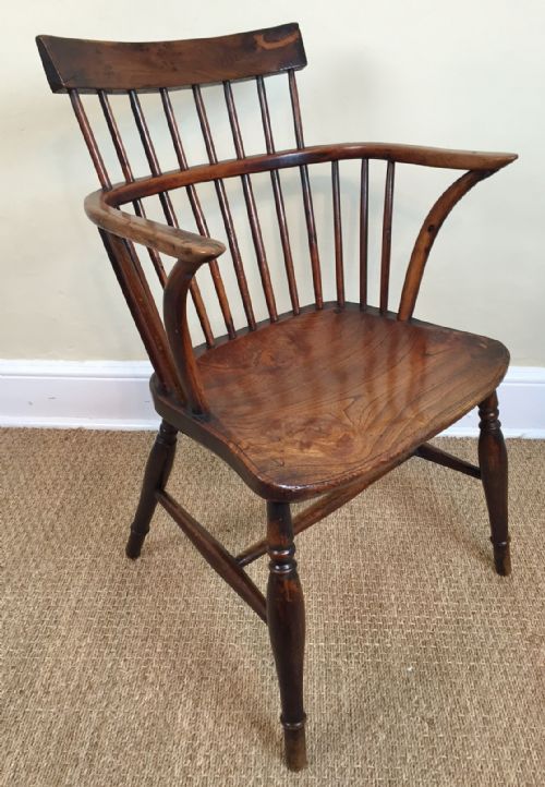 An Early 19th Century Yew Wood Windsor Chair Circa 1830