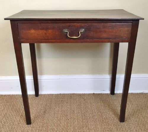 A George 111 Oak Sidetable Circa 1800