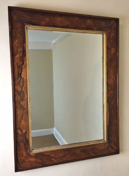 A Mid 19th Century Rosewood Wall Mirror Circa 1850.