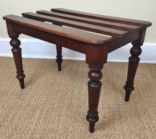 A Victorian Mahogany Luggage Rack Circa 1880