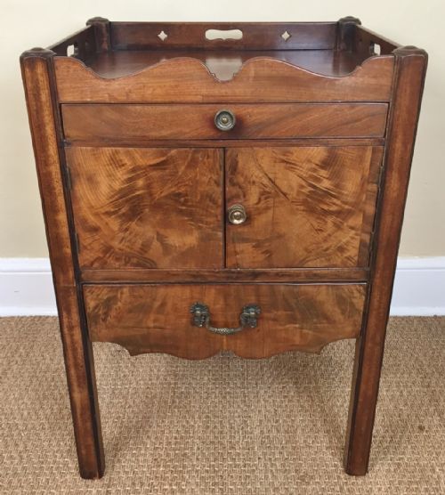 A George 111 Mahogany Bedside Cupboard Circa 1780