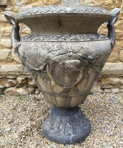 A Very Large Victorian Garnkirk Terracotta Garden Urn Circa 1875.