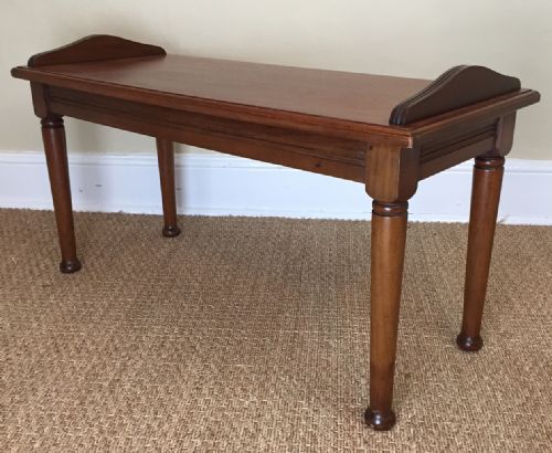 A Victorian Walnut Window Seat Circa 1890