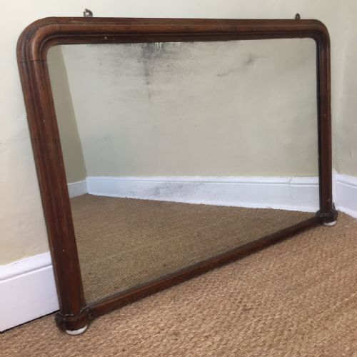 A Victorian Oak Overmantel Mirror Circa 1870