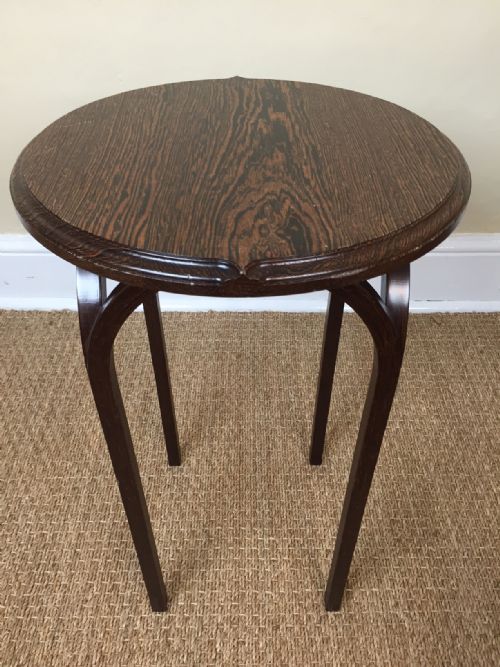An Art Deco Circular Palmwood Occasional Table Circa 1925
