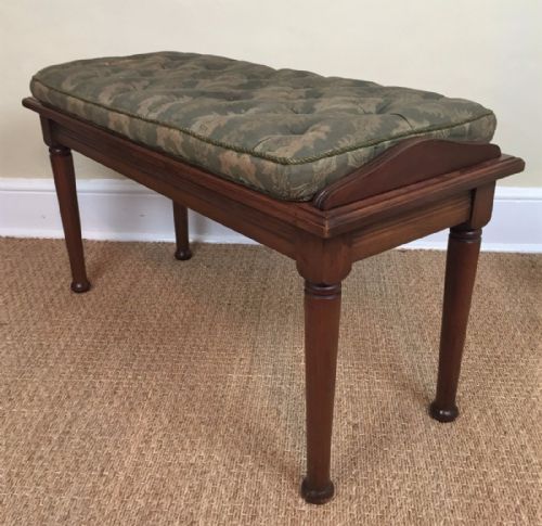 A Late 19th Century Walnut Window Seat Attributed to Morris and Co C 1895