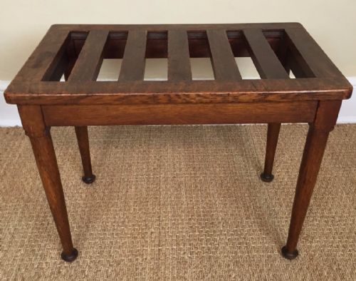 An Edwardian Oak Luggage Rack Circa 1910