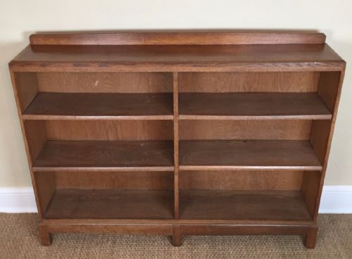 An Art Deco Oak Open Bookcase Circa 1930