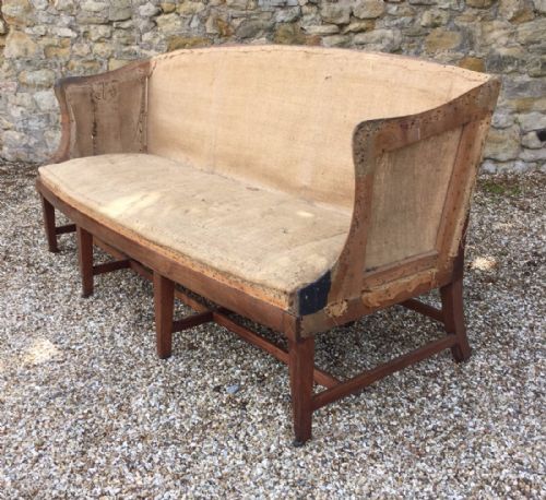 A George 111 Sheraton Period Mahogany Sofa Circa 1790