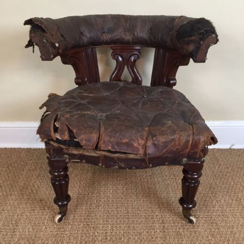 A Victorian Walnut Reading Chair Circa 1870