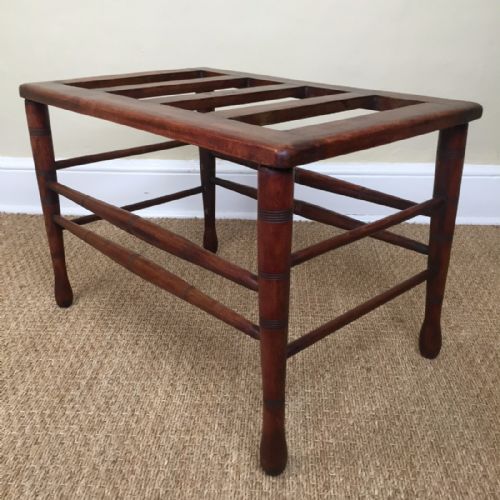 An Aesthetic Movement Birch Lugagge Rack  C 1880