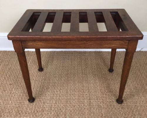 A Victorian Oak Luggage Rack C 1890