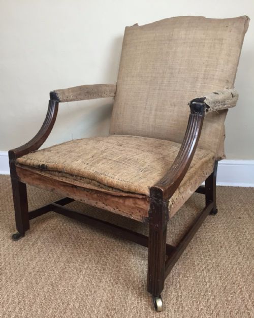 A George 111 Mahogany Gainsborough Chair C 1770