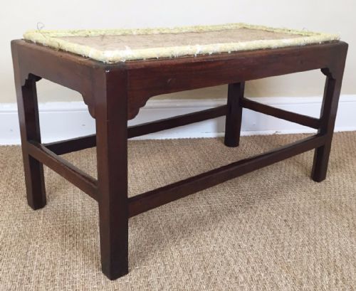 A Large George 111 Mahogany Stool Circa 1780