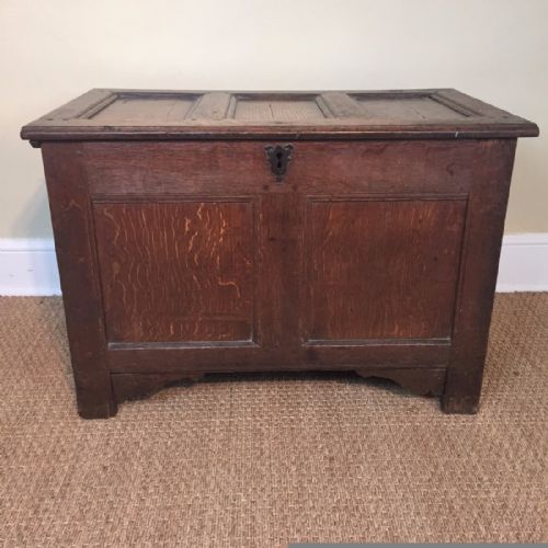 A Small Charles 1 Oak Coffer Circa 1640