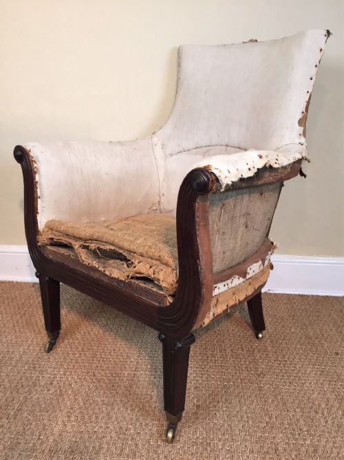 A Regency Mahogany Library Bergere Armchair C 1815