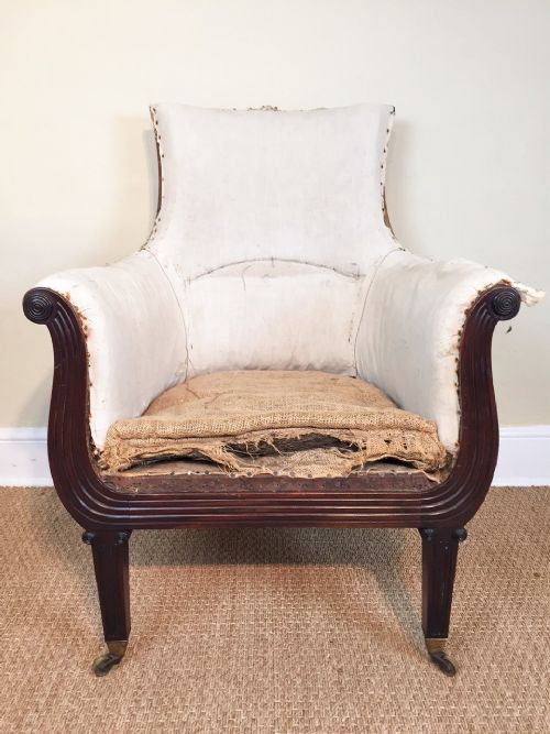 A Regency Mahogany Library Bergere Chair C 1815